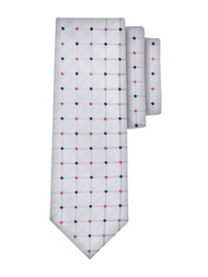 Srebrny krawat męski